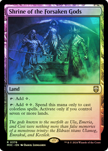 Shrine of the Forsaken Gods (Ripple Foil) Modern Horizons 3 Commander - Alternate Foil (Foil)
