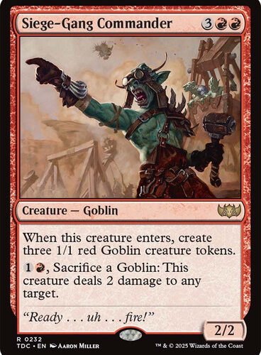 Siege-Gang Commander Tarkir: Dragonstorm Commander