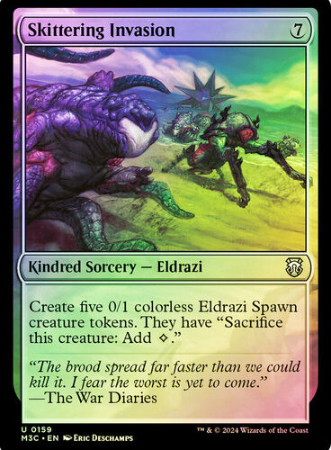 Skittering Invasion (Ripple Foil) Modern Horizons 3 Commander - Alternate Foil (Foil)