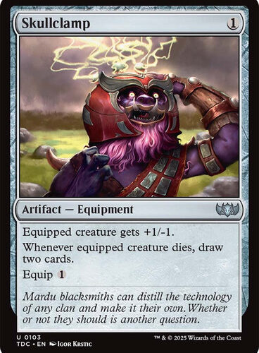 Skullclamp Tarkir: Dragonstorm Commander