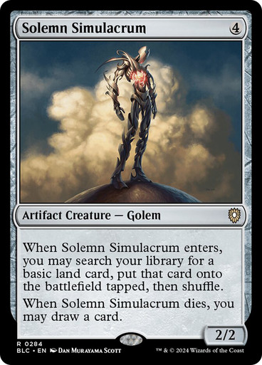 Solemn Simulacrum Bloomburrow Commander