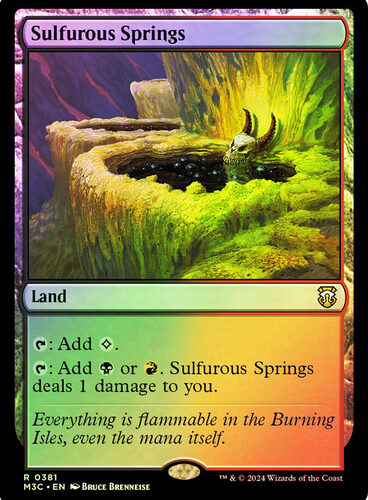 Sulfurous Springs (Ripple Foil) Modern Horizons 3 Commander - Alternate Foil (Foil)