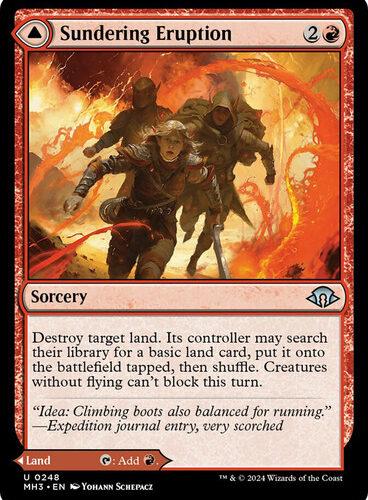 SunderingEruption__02991 Sundering Eruption // Volcanic Fissure foil Modern Horizons 3