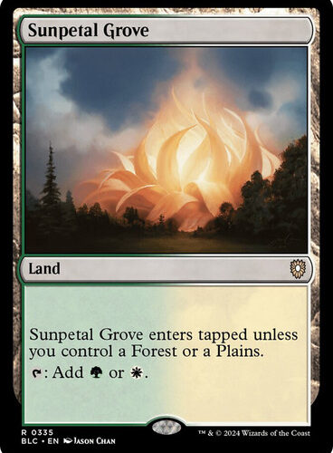 Sunpetal Grove Bloomburrow Commander