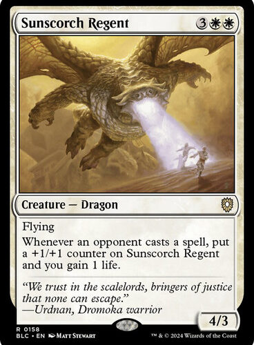 Sunscorch Regent Bloomburrow Commander