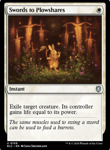 Swords to Plowshares Bloomburrow Commander