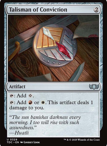 Talisman of Conviction Tarkir: Dragonstorm Commander