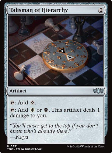 Talisman of Hierarchy Tarkir: Dragonstorm Commander
