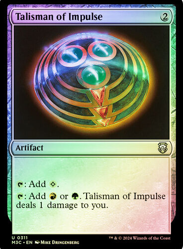 Talisman of Impulse (Ripple Foil) Modern Horizons 3 Commander - Alternate Foil (Foil)