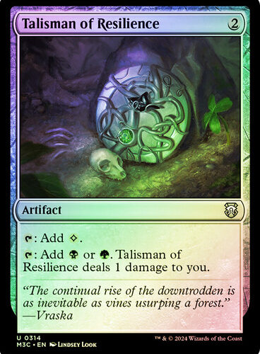 Talisman of Resilience (Ripple Foil) Modern Horizons 3 Commander - Alternate Foil (Foil)