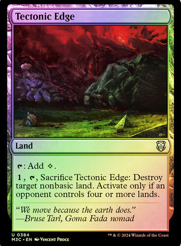 TectonicEdge__57928 Tectonic Edge (Ripple Foil) Modern Horizons 3 Commander - Alternate Foil (Foil)