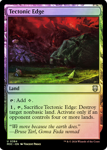 Tectonic Edge (Ripple Foil) Modern Horizons 3 Commander - Alternate Foil (Foil)