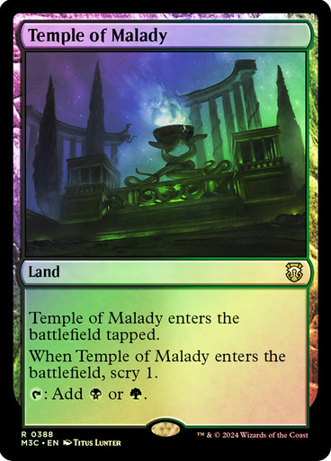 Temple of Malady (Ripple Foil) Modern Horizons 3 Commander - Alternate Foil (Foil)