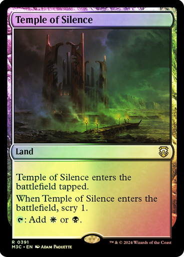 Temple of Silence (Ripple Foil) Modern Horizons 3 Commander - Alternate Foil (Foil)