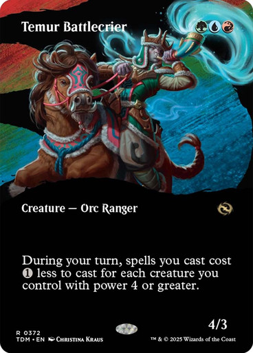 Temur Battlecrier (Borderless) Tarkir: Dragonstorm