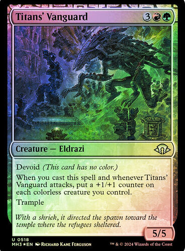 TitansVanguard518__55686 Titans' Vanguard (Ripple Foil) Modern Horizons 3 - Alternate Foil (Foil)