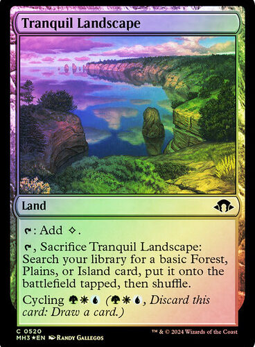 TranquilLandscape520__70665 Tranquil Landscape (Ripple Foil) Modern Horizons 3 - Alternate Foil (Foil)