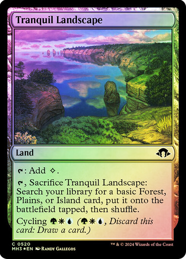 TranquilLandscape520__70665 Tranquil Landscape (Ripple Foil) Modern Horizons 3 - Alternate Foil (Foil)
