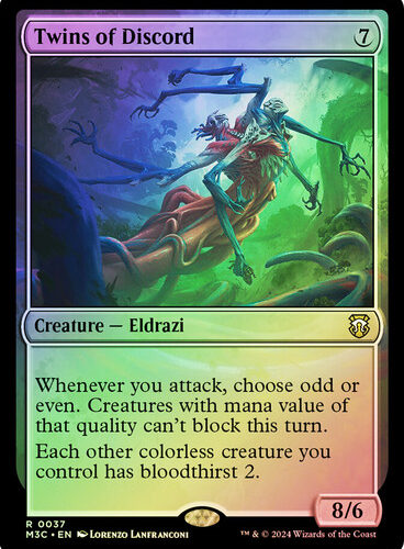 Twins of Discord (Ripple Foil) Modern Horizons 3 Commander - Alternate Foil (Foil)
