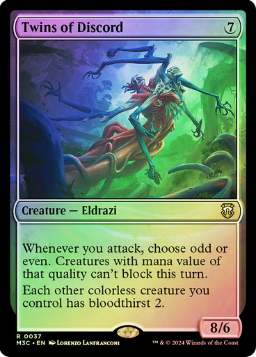 TwinsOfDiscord__02476 Twins of Discord (Ripple Foil) Modern Horizons 3 Commander - Alternate Foil (Foil)