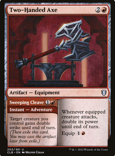 Two-Handed Axe // Sweeping Cleave Commander Legends: Baldur's Gate