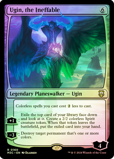 UginTheIneffable__54273 Ugin, the Ineffable (Ripple Foil) Modern Horizons 3 Commander - Alternate Foil (Foil)