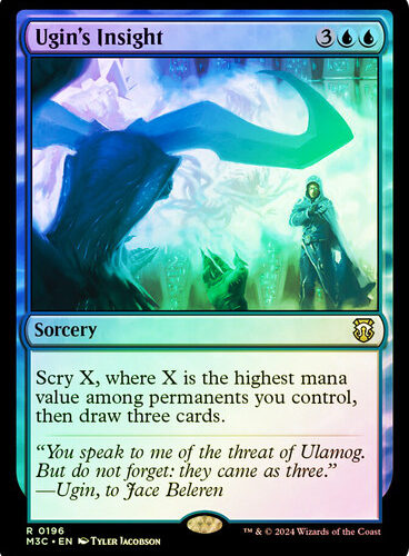 Ugin's Insight (Ripple Foil) Modern Horizons 3 Commander - Alternate Foil (Foil)
