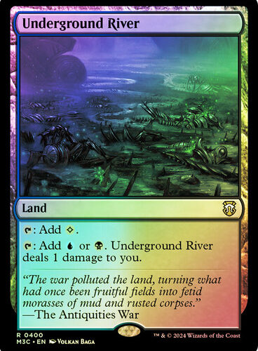 Underground River (Ripple Foil) Modern Horizons 3 Commander - Alternate Foil (Foil)
