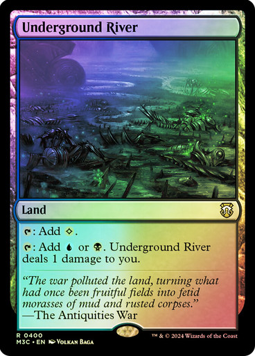 UndergroundRiver__84589 Underground River (Ripple Foil) Modern Horizons 3 Commander - Alternate Foil (Foil)