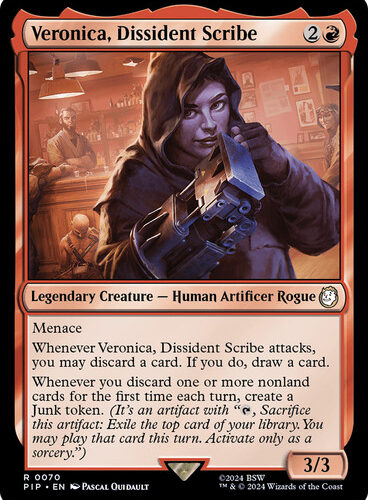 Veronica, Dissident Scribe Fallout Commander