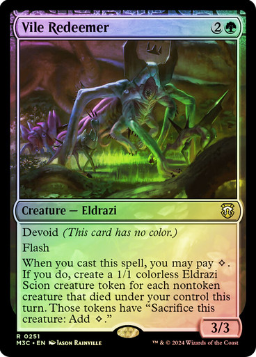 VileRedeemer__83038 Vile Redeemer (Ripple Foil) Modern Horizons 3 Commander - Alternate Foil (Foil)