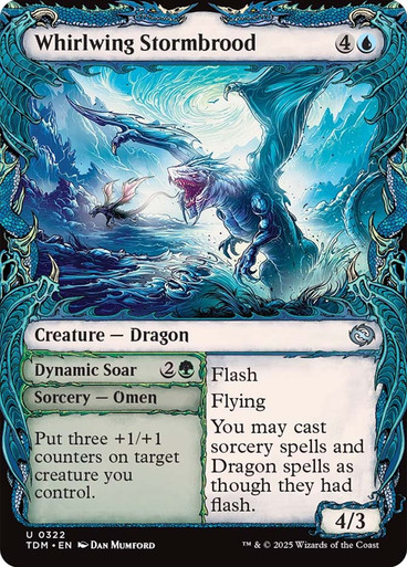 Whirlwing Stormbrood // Dynamic Soar (Showcase) Tarkir: Dragonstorm