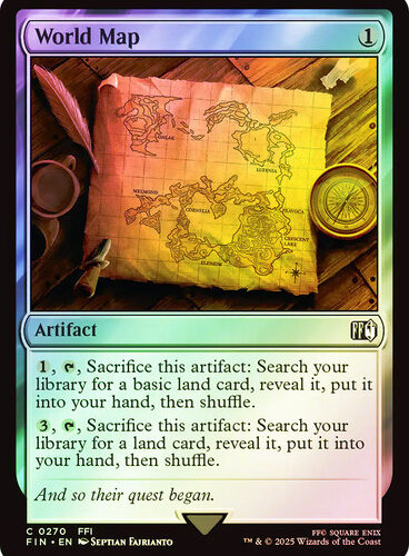 World Map FINAL FANTASY (Foil)