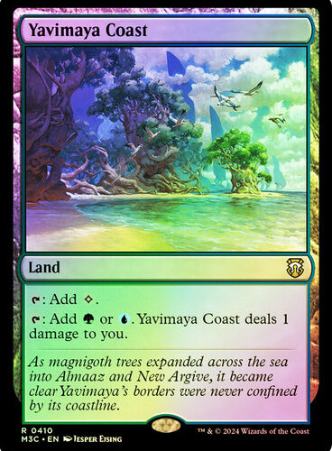 Yavimaya Coast (Ripple Foil) Modern Horizons 3 Commander - Alternate Foil (Foil)