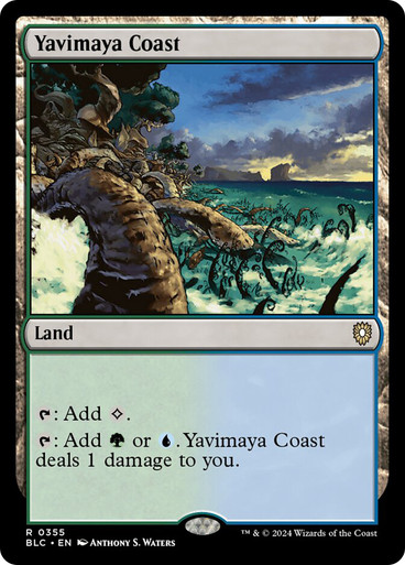 YavimayaCoast__41182 Yavimaya Coast Bloomburrow Commander