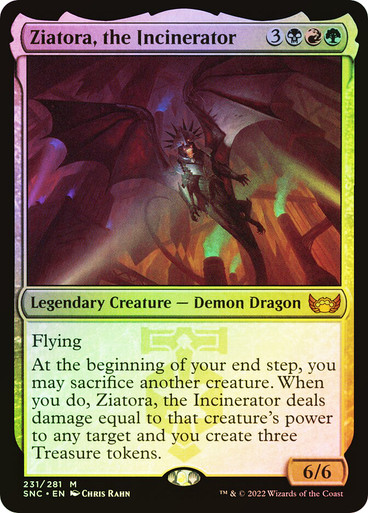 ZiatoraTheIncinerator__49119 Ziatora, the Incinerator Streets of New Capenna (Foil)