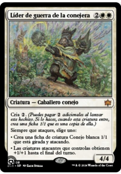 Version en español: Lider de guerra de la conejera