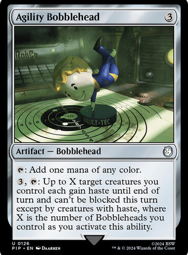 Agility Bobblehead Fallout Commander