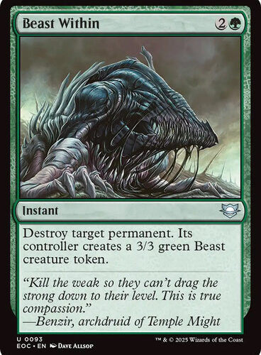Beast Within Edge of Eternities Commander
