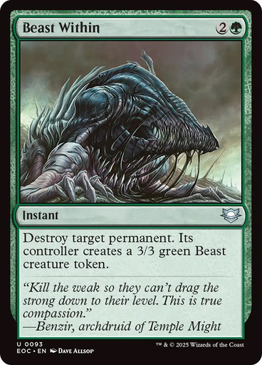 Beast Within Edge of Eternities Commander