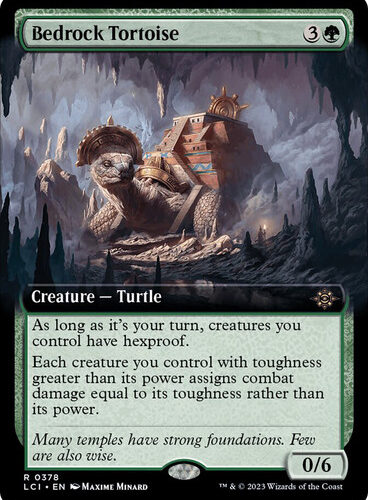 Bedrock Tortoise (Extended Art) The Lost Caverns of Ixalan - Variants