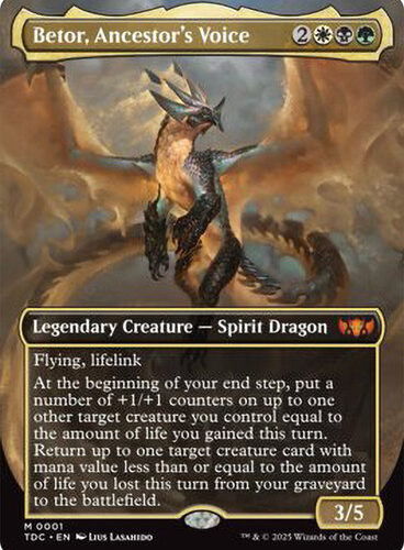 BetorAncestorsVoice001__00706 Betor, Ancestor's Voice (Borderless) Tarkir: Dragonstorm Commander