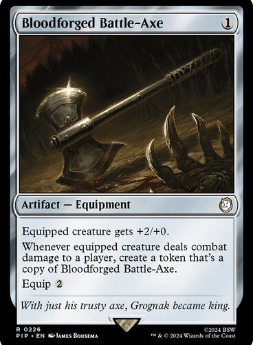 Bloodforged Battle-Axe Fallout Commander