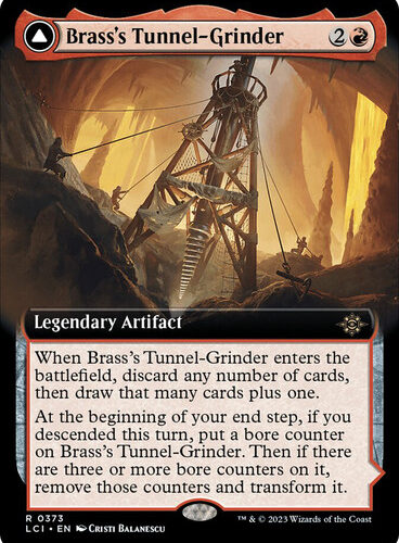 BrasssTunnelGrinder373__42843 Brass's Tunnel-Grinder // Tecutlan, the Searing Rift (Extended Art) The Lost Caverns of Ixalan - Variants