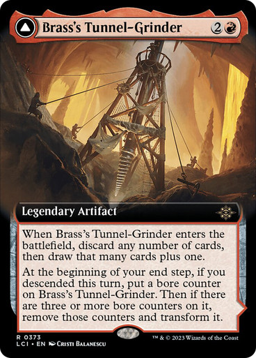 Brass's Tunnel-Grinder // Tecutlan, the Searing Rift (Extended Art) The Lost Caverns of Ixalan - Variants
