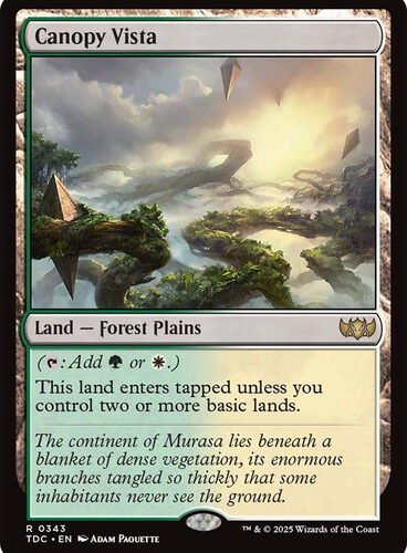 CanopyVista__75798 Canopy Vista Tarkir: Dragonstorm Commander