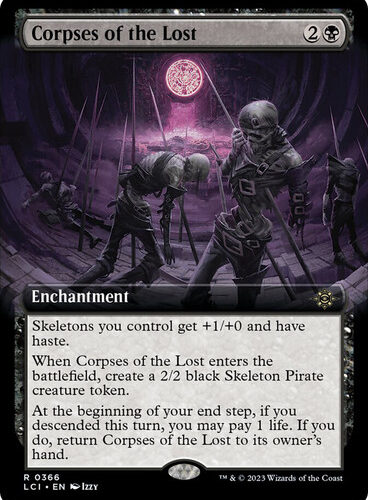 Corpses of the Lost (Extended Art) The Lost Caverns of Ixalan - Variants