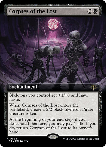 Corpses of the Lost (Extended Art) The Lost Caverns of Ixalan - Variants