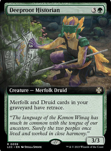 DeeprootHistorian059__43559 Deeproot Historian (Extended Art) The Lost Caverns of Ixalan Commander - Variants