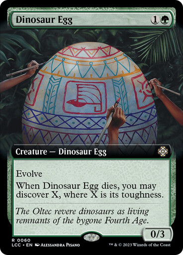 Dinosaur Egg (Extended Art) The Lost Caverns of Ixalan Commander - Variants